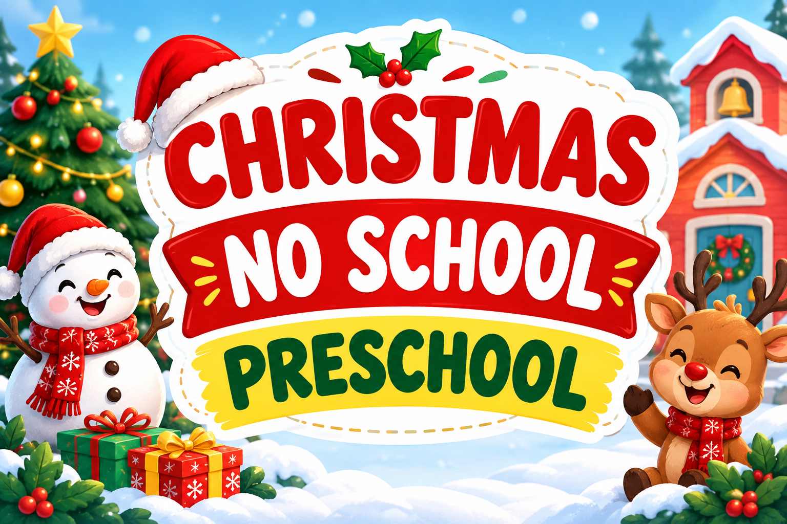 CHRISTMAS-NO SCHOOL-PRESCHOOL
